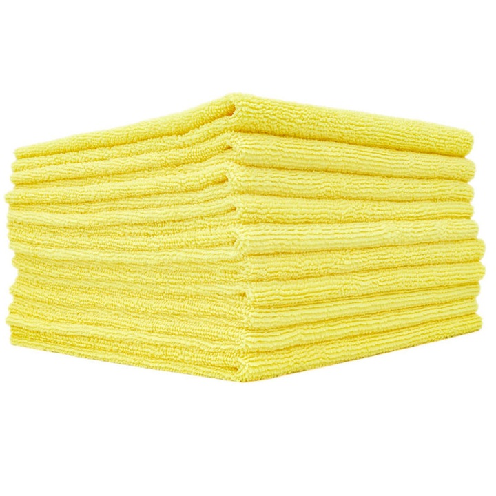 Acticlin Laveta Profesionala Microfibra Galben 40x40 CM 330 GSM 10 buc/set