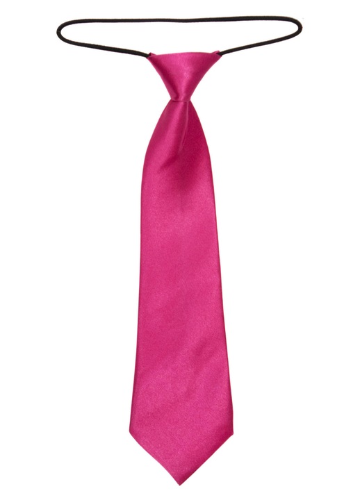 Cravata pentru copii, Buticcochet, Fucsia, din material sintetic, 28 cm - CRV213