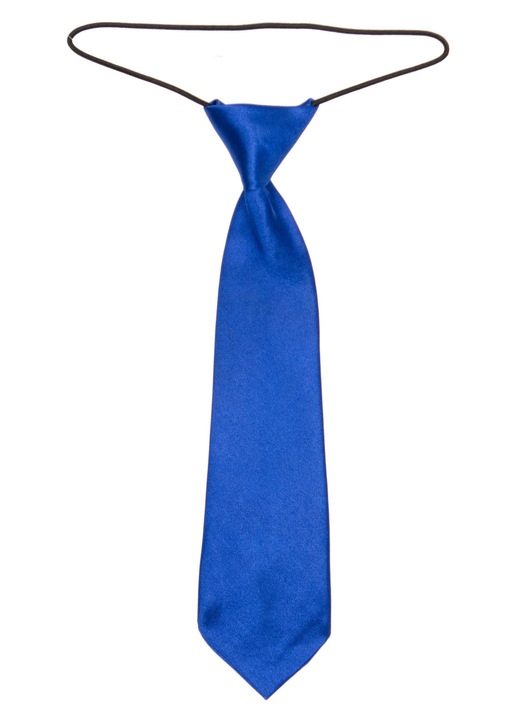 Cravata pentru copii Buticcochet, prindere cu elastic, Albastru, 28 cm - CRV211