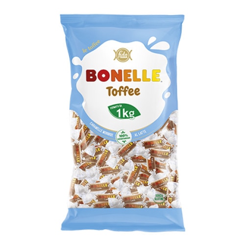 Bomboane toffee cu lapte, Fida, pachet de 1 kg