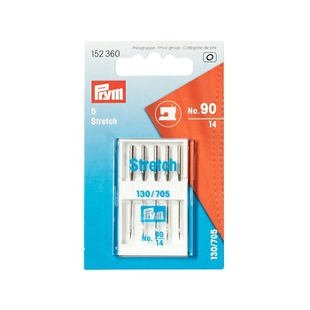 Set ace de cusut masina casnica, pentru materiale elastice, strech, 5 buc, finete 90, Prym Set ace de cusut masina casnica, pentru materiale elastice, strech, 5 buc, finete 90, Prym