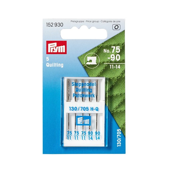 Комплект 5 x игли за шевна машина Prym, Финост 75-90