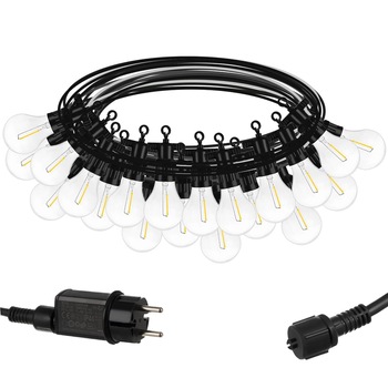 Ghirlanda luminoasa 20 becuri, Zola®, lungime 1000 cm, 24V , lumina alb cald, clasa impermeabilitate IP44 Ghirlanda luminoasa 20 becuri, Zola®, lungime 1000 cm, 24V , lumina alb cald, clasa impermeabilitate IP44