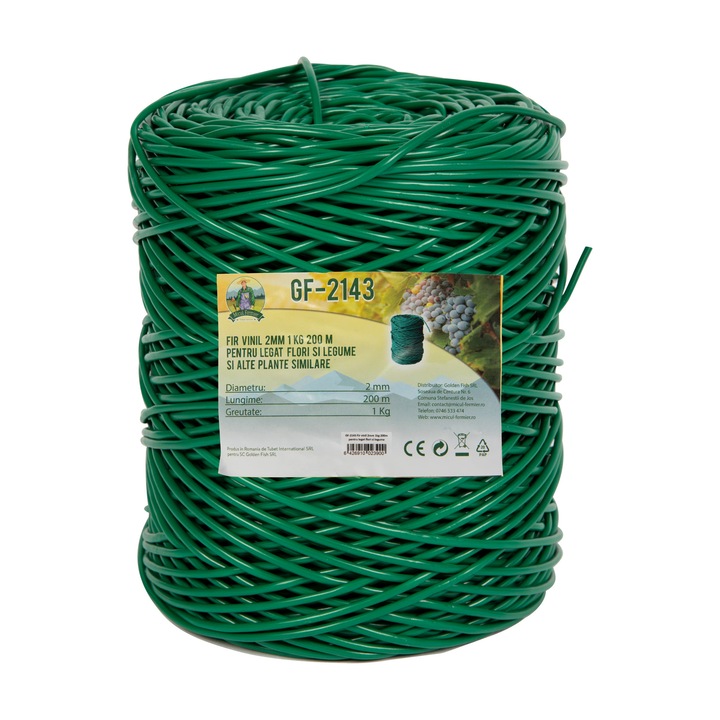 Micul Fermier Vinil cérna, 2mm 1kg 200m, virágok és zöldségek kötözésére