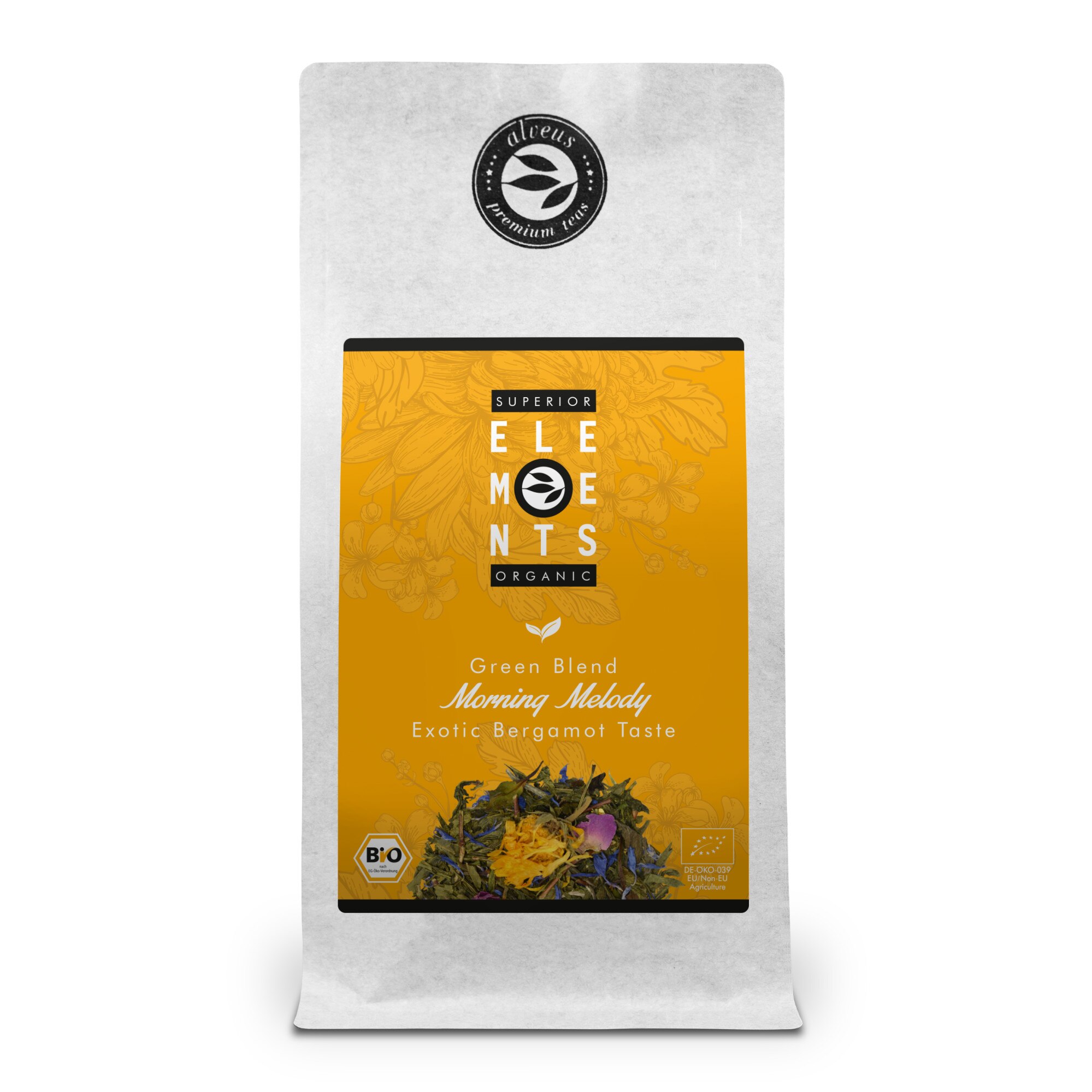 Ceai verde si plante Morning Melody Superior Elements Organic 100g plic