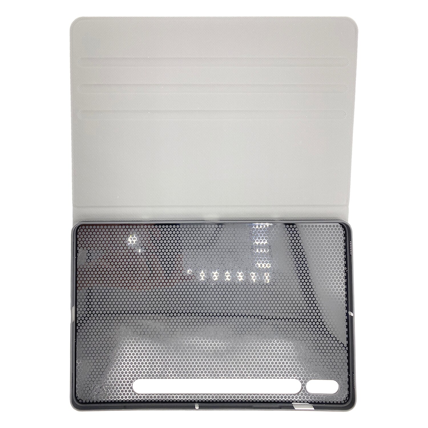 Husa Flip Cover tableta compatibila cu Samsung Galaxy Tab S7, Gri