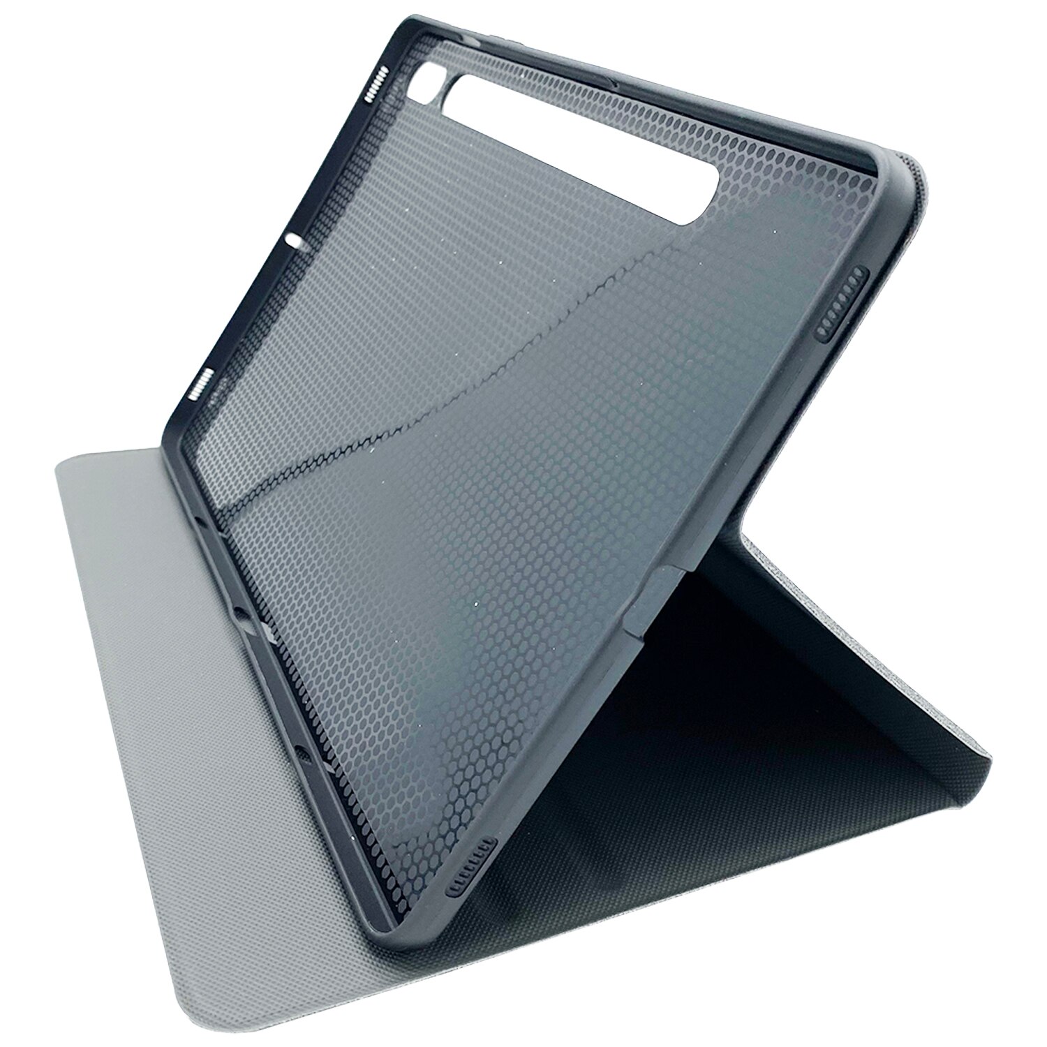 Husa Flip Cover tableta compatibila cu Samsung Galaxy Tab S7, Gri