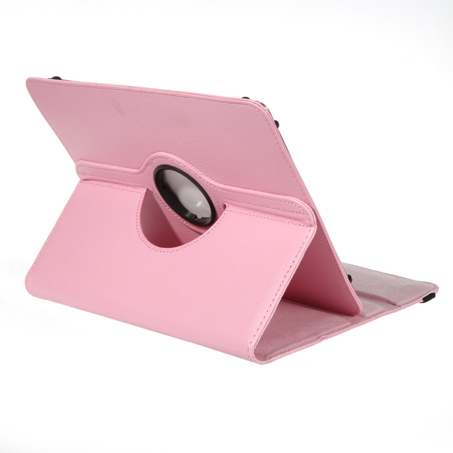 Husa universala pentru tableta, Piele sintetica, 7", Roz