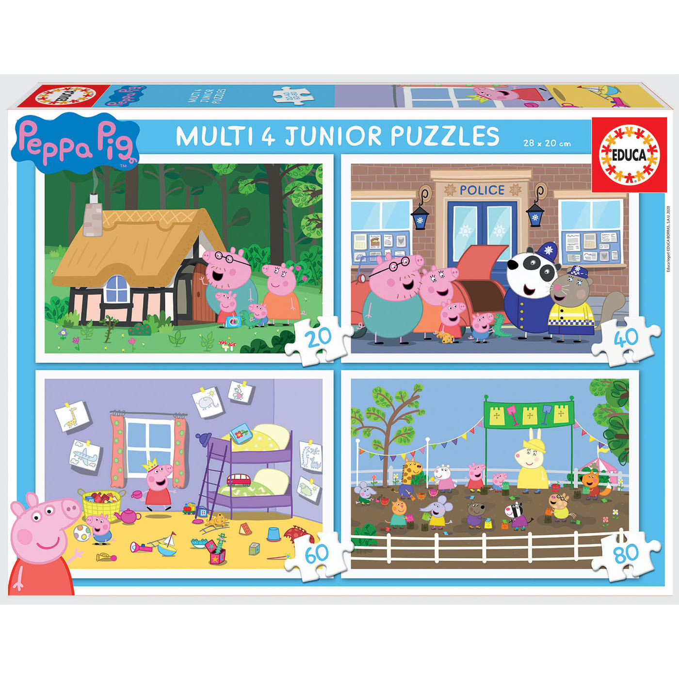 Puzzle 4in1 - Baby Peppa Pig, Carton