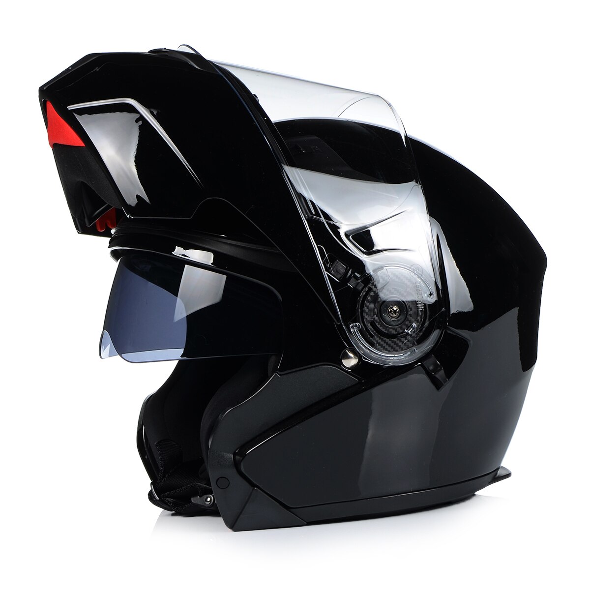 Casca moto, OZONE Wind, Protectie UV, ABS, Negru, L (59-60cm)