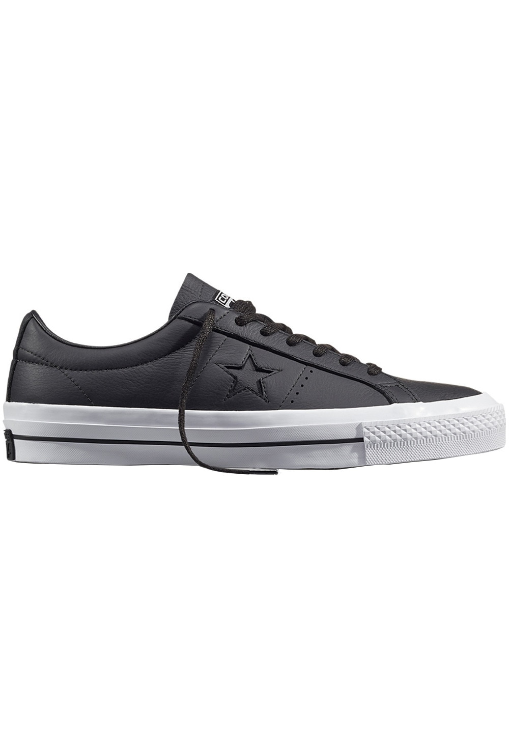 Tenisi Converse One Star Ox Leather Unisex, Black/White, 42 - eMAG.ro