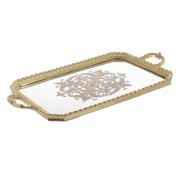 Tava din rasina cu oglinda Golden 56 cm x 30 cm Tava din rasina cu oglinda Golden 56 cm x 30 cm