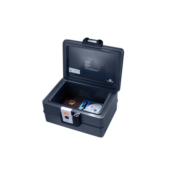 Caseta antifoc si antiumezeala pentru documente si valori, format A4,214x407x322mm, NowSafe 2030C