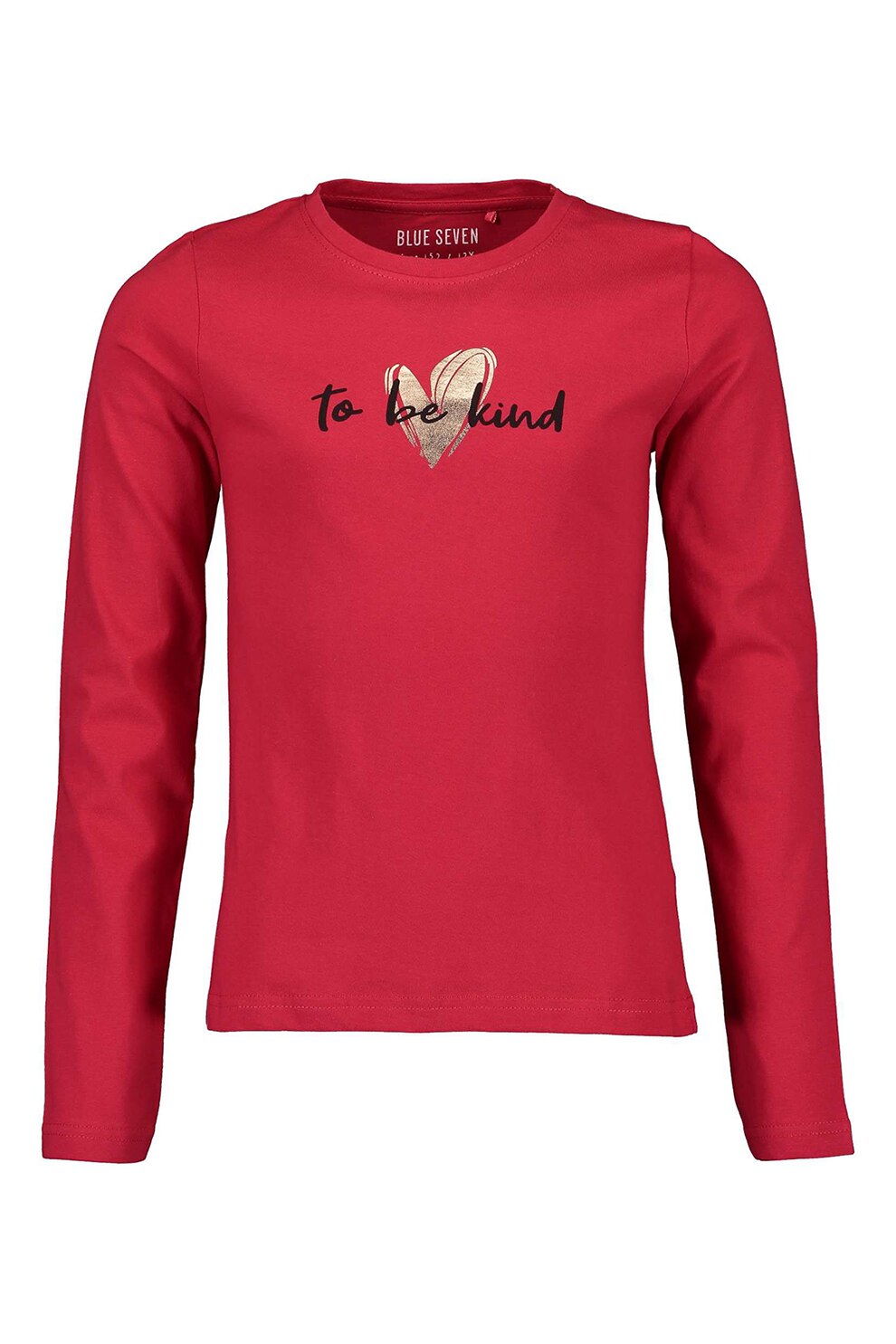 Blue Seven, Bluza cu decolteu la baza gatului si imprimeu, Rosu