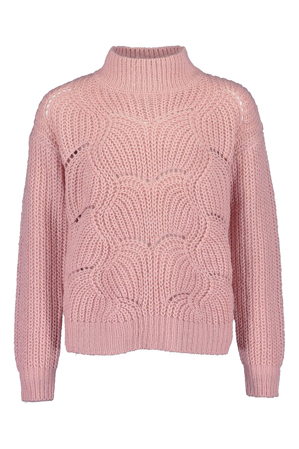 Blue Seven, Pulover cu perforatii, Roz prafuit