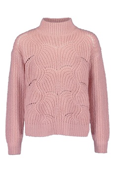 Blue Seven, Pulover cu perforatii, Roz prafuit Blue Seven, Pulover cu perforatii, Roz prafuit