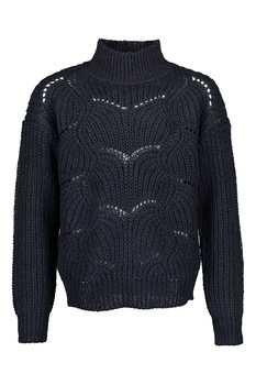 Blue Seven, Pulover cu perforatii, Negru Blue Seven, Pulover cu perforatii, Negru