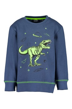 Blue Seven, Bluza sport cu imprimeu grafic, Bleumarin/Verde lime Blue Seven, Bluza sport cu imprimeu grafic, Bleumarin/Verde lime