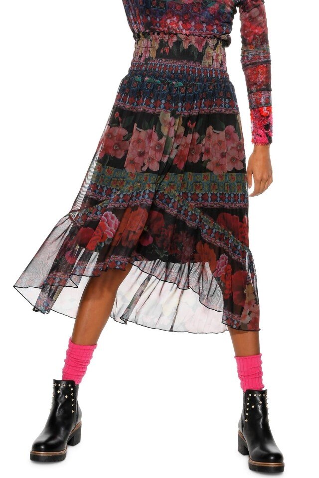 Fusta Desigual 18WWFK09, Multicolor, S