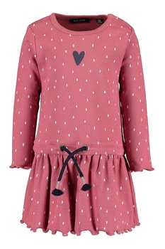 Blue Seven, Rochie evazata cu model cu buline, Roz inchis/alb/bleumarin Blue Seven, Rochie evazata cu model cu buline, Roz inchis/alb/bleumarin