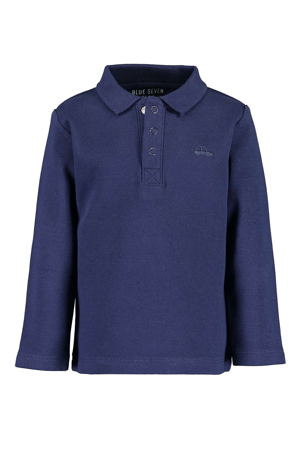 Blue Seven, Bluza polo cu detaliu logo, Bleumarin