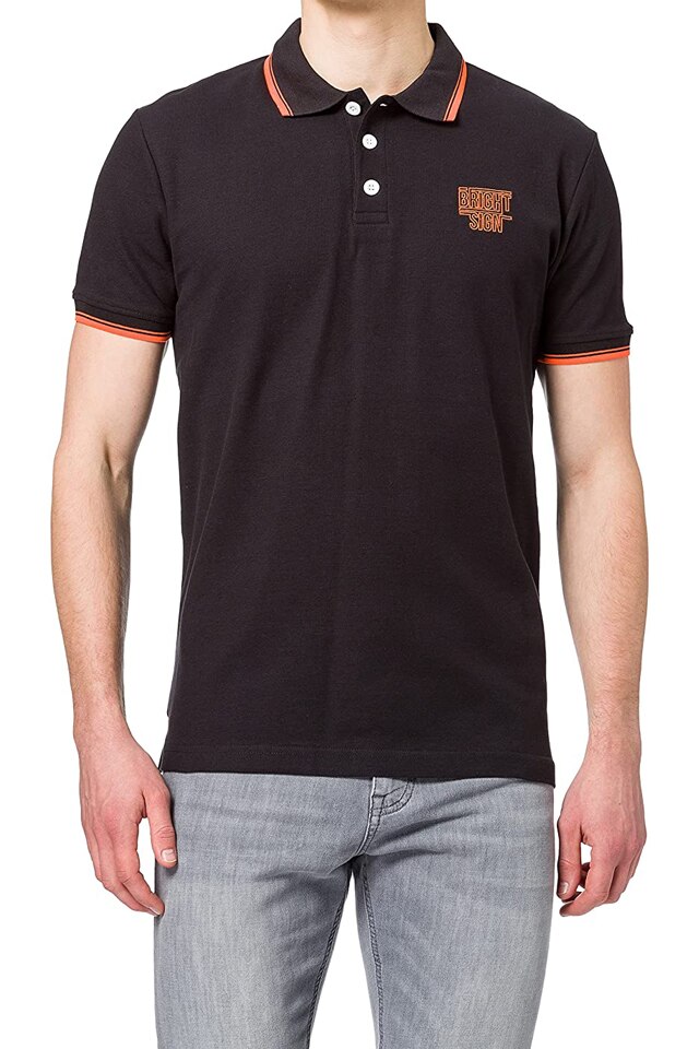 Tricou polo bumbac barbati Blue Seven, negru, 2XL