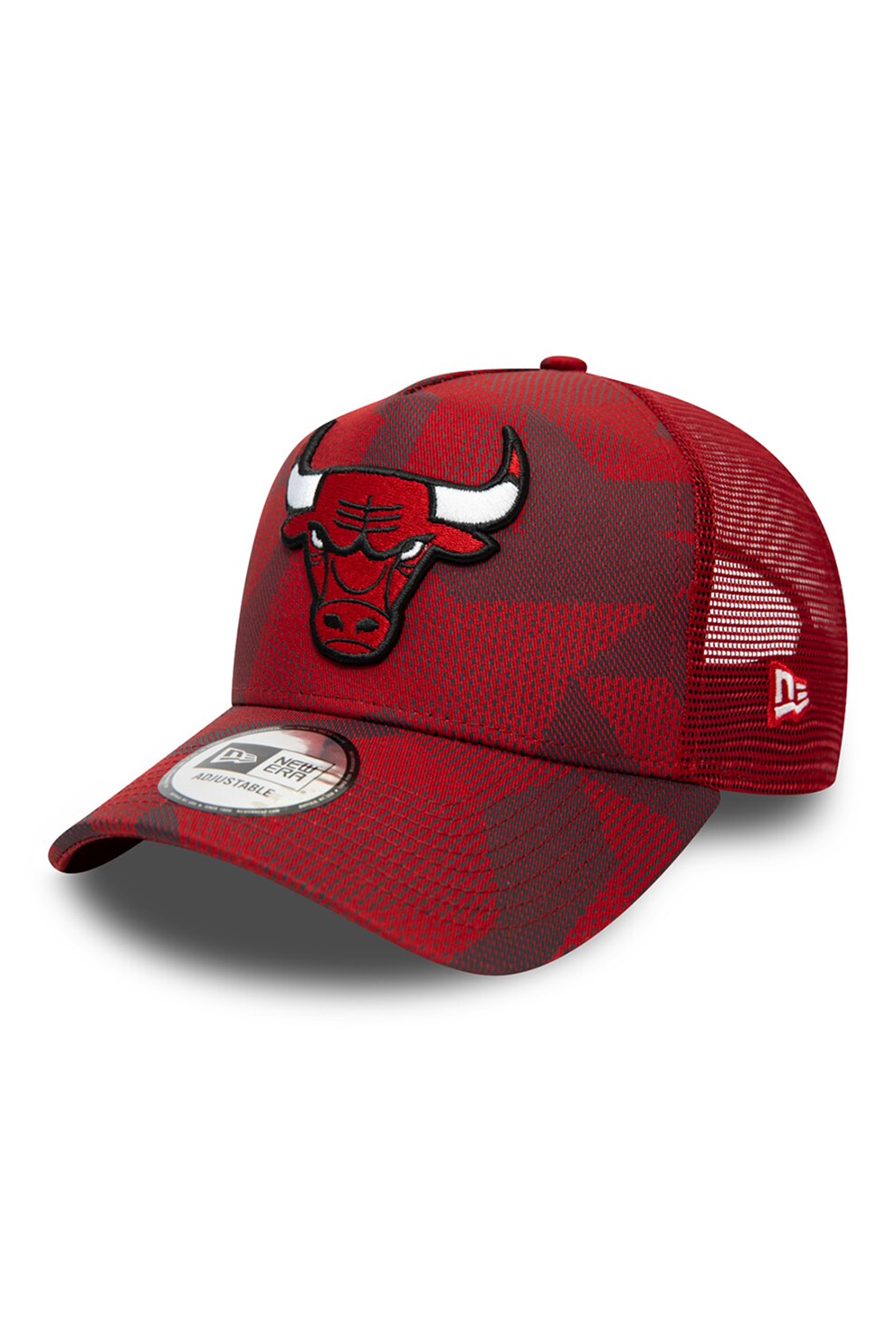 New Era, Sapca baseball din plasa cu broderie logo, Rosu inchis, 55.8-61.5 CM Standard