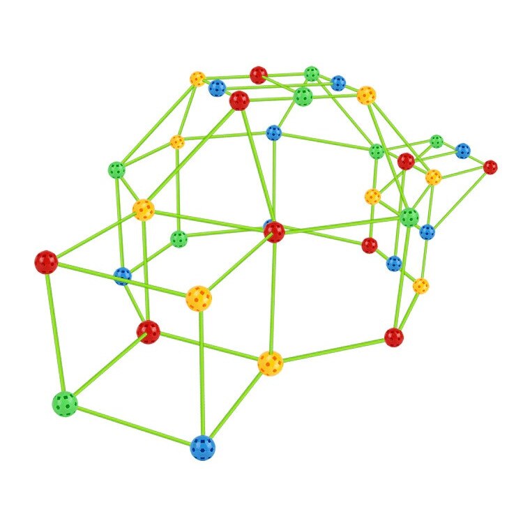 Set tuburi mari pentru construirea de case 69 piese
