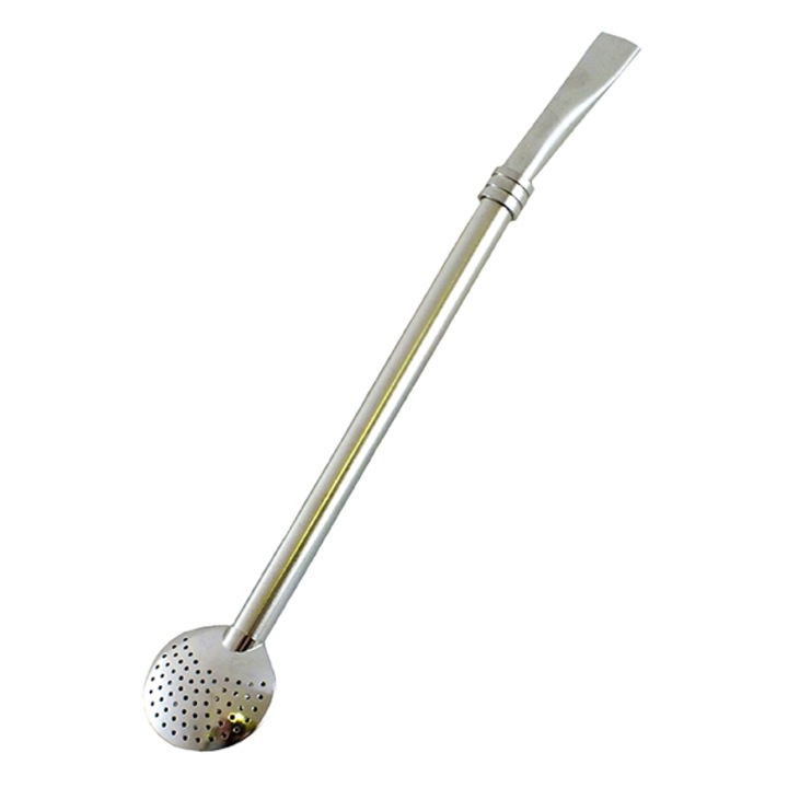 Bombilla Cebador, Inel racire, Otel Inoxidabil, Argintiu, 19 cm