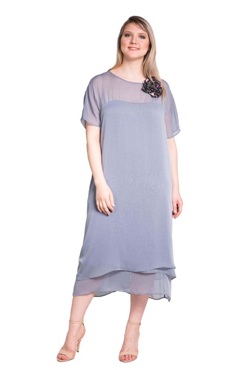 Rochie, Lo Spaccio, Corminal, Poliester, Albastru deschis