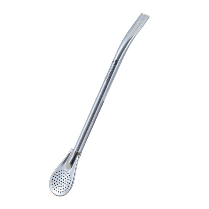 Bombilla Mercedes, Yerba Pai, Cebador, Argintiu, 19 cm