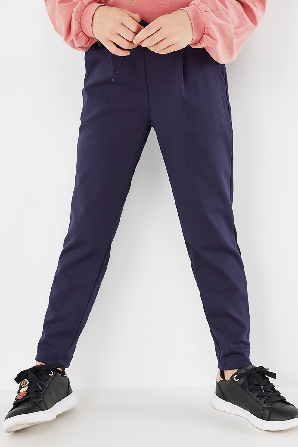 Mexx, Pantaloni jogger cu snur, Bleumarin