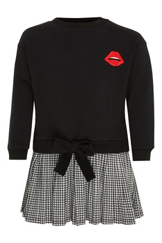 Mexx, Rochie cu aspect 2 in 1, Negru/Alb/Rosu Mexx, Rochie cu aspect 2 in 1, Negru/Alb/Rosu