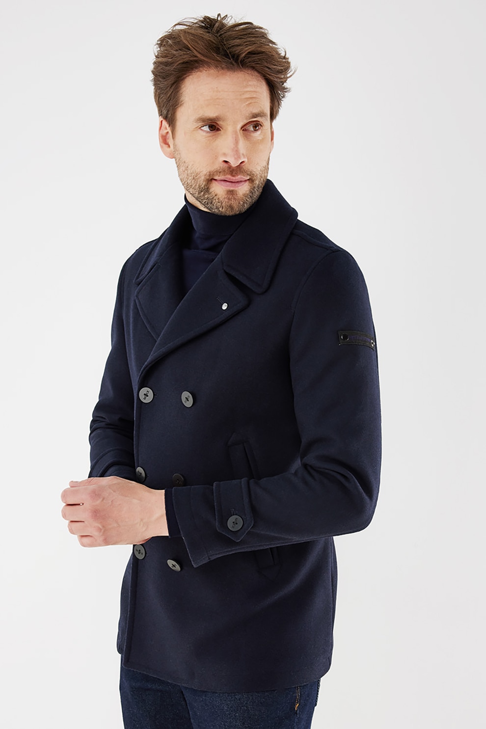 Mexx, Haina din amestec de lana, Bleumarin, XL