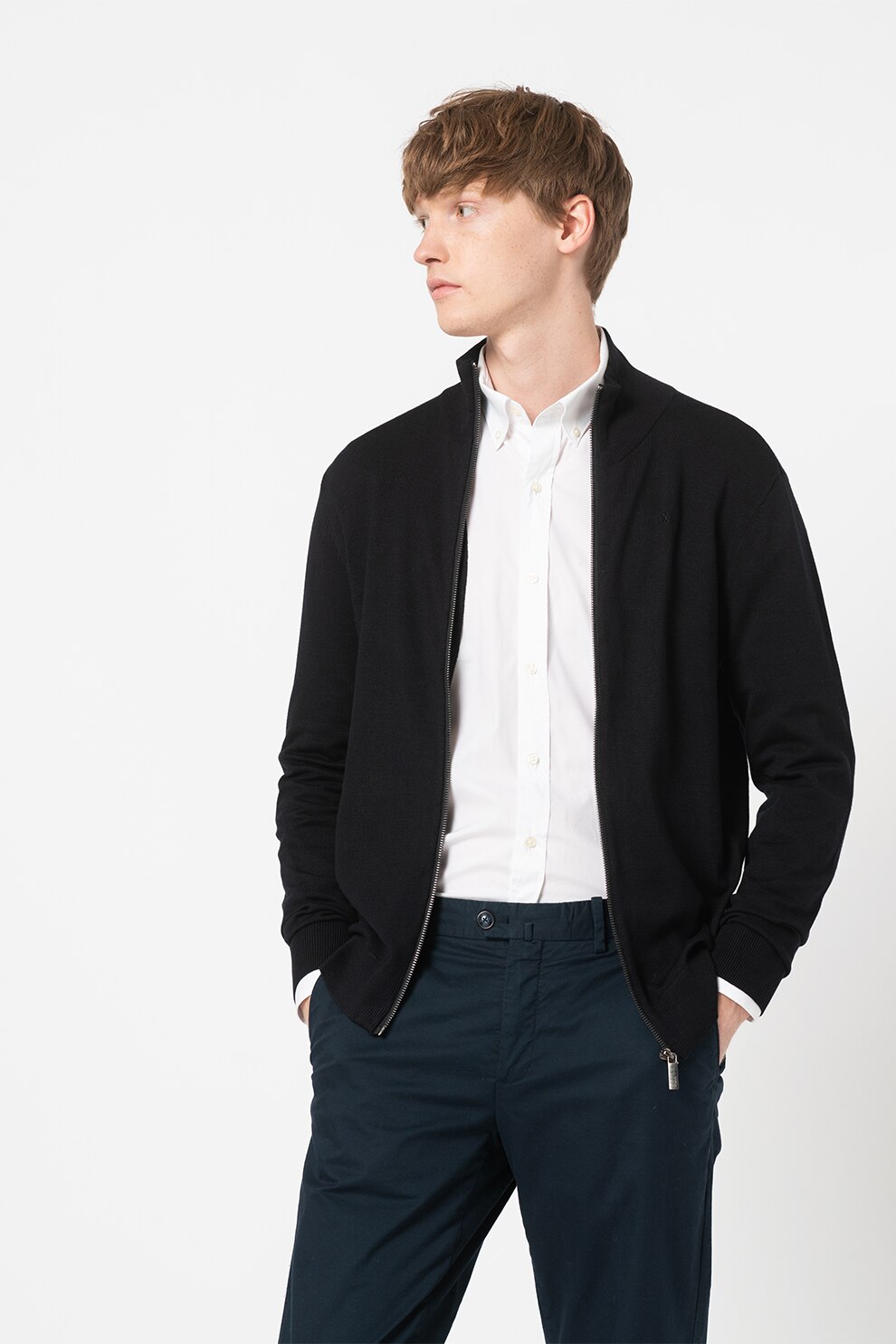 Mexx, Cardigan cu fermoar James, Negru