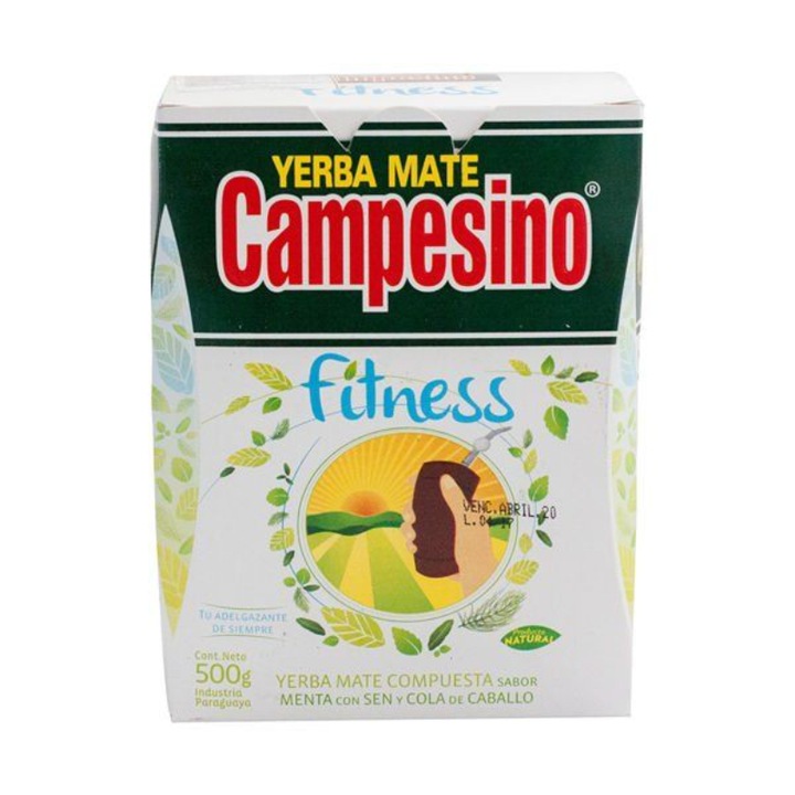 Yerba Mate Tea, Campesino, Fitness, Mezei zsurló, Paraguay, 0.5 kg