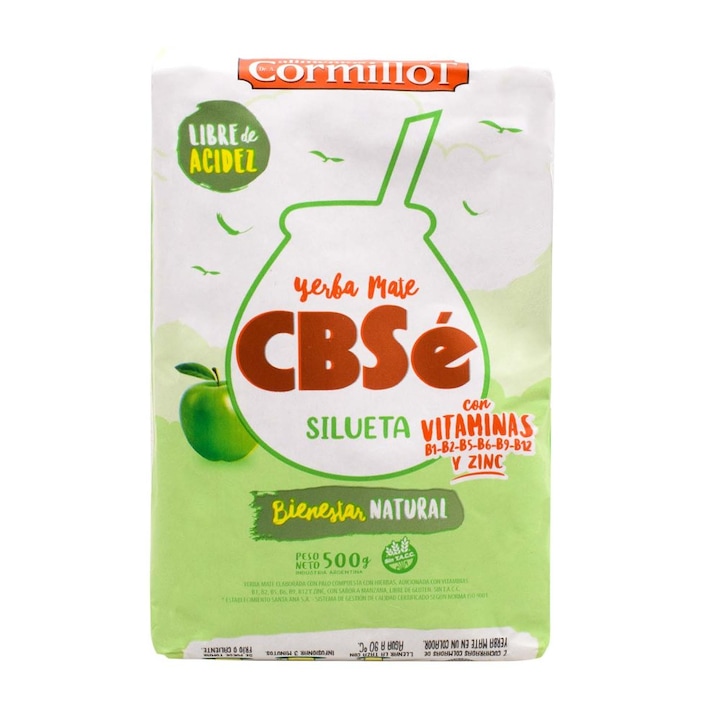 Yerba Mate Tea, CBSe, Silueta, Gyógynövényes, Argentína, 0.5 kg