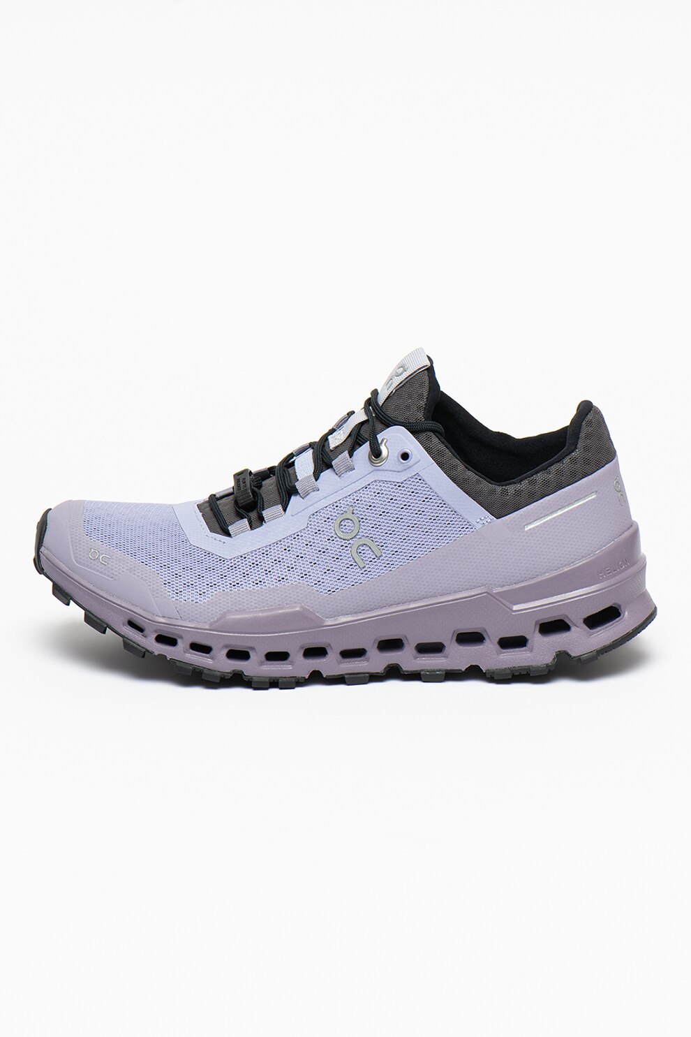 On, Pantofi cu detalii logo pentru alergare Cloudultra Trail, Albastru azur/Gri inchis