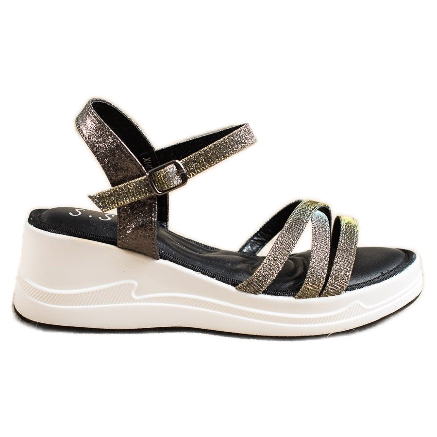 Sandale de dama, Small Swan, BM118270, Negru