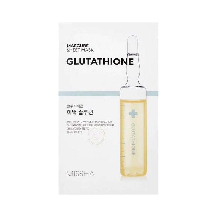 Masca pentru ten Missha Mascure Sheet Mask Glutathione, 28ml