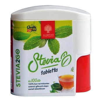 Stevia indulcitor natural - 100 comprimate Stevia indulcitor natural - 100 comprimate