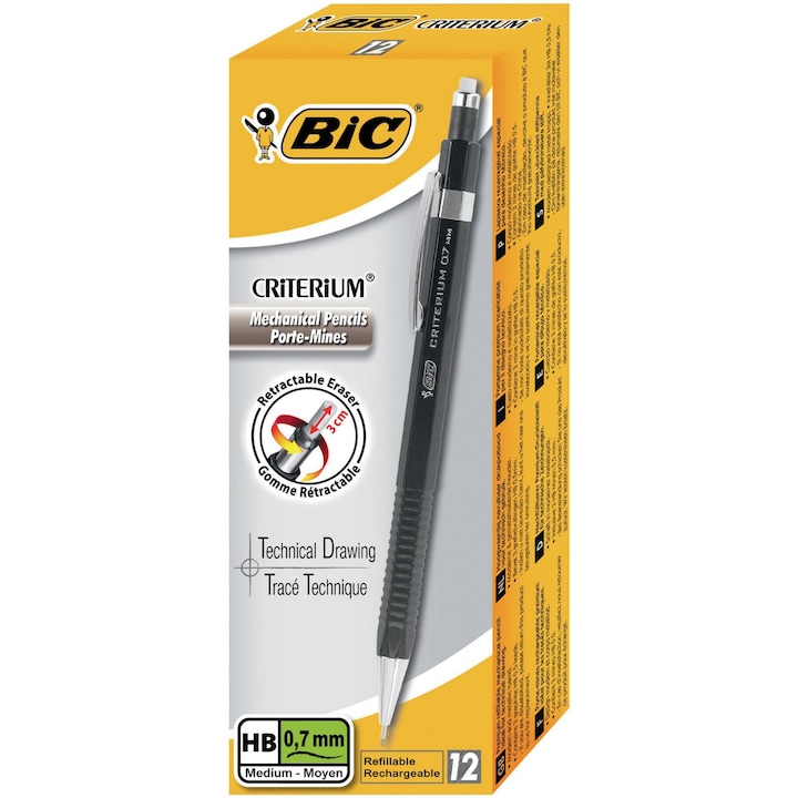 Bic Criterium 0.7 mm-es ceruza, 12 db