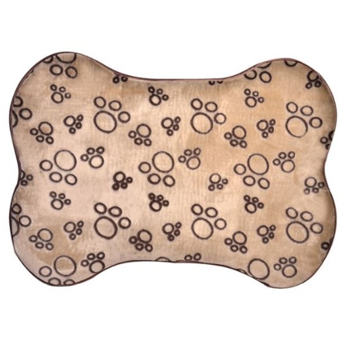 Covoras moale pentru caini, Bej, 75x55 cm