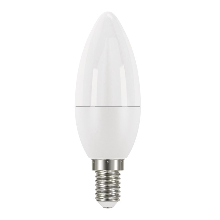 Emos LED izzó classic gyertya, E14, 6W, természetes fehér (ZQ3221)