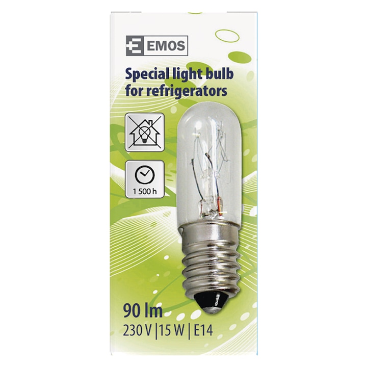 Emos hűtőszekrény izzó, 230V, E14, 15W (Z6901)