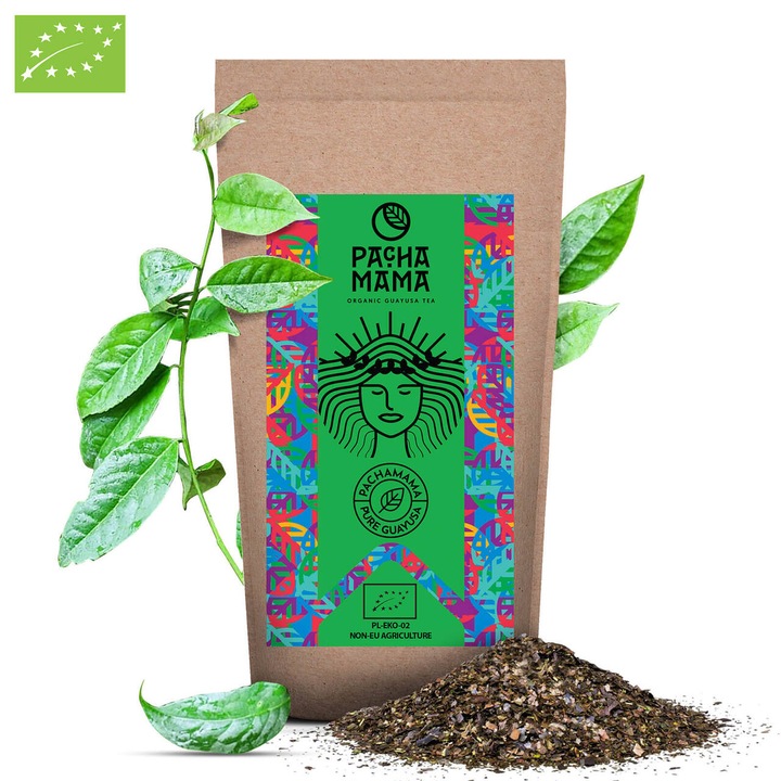 Ceai Guayusa, BIO, Yerba Mate, Pachamama, Plante, 500g