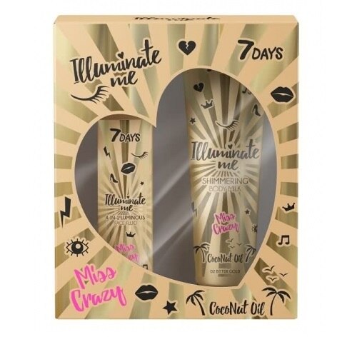 Set lotiune si spray corp 7Days, Femei, 200 ml