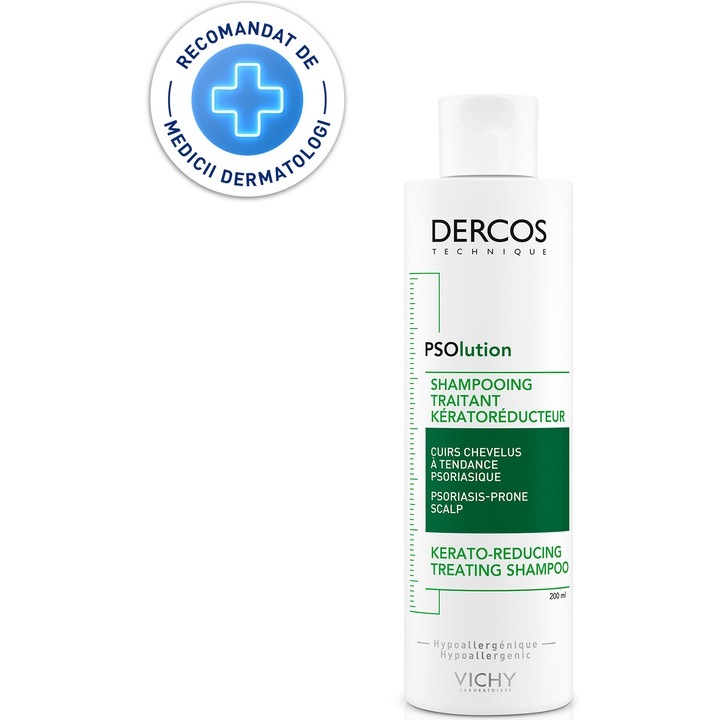 Sampon tratament keratoreductor Vichy Dercos PSOlution, 200ml