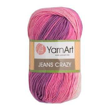 Fir Textil Yarn Art Jeans Crazy 8206,pentru crosetat si tricotat, bumbac, multicolor, 160 m Fir Textil Yarn Art Jeans Crazy 8206,pentru crosetat si tricotat, bumbac, multicolor, 160 m