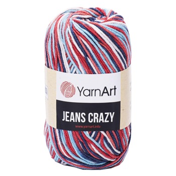 Fir Textil Yarn Art Jeans Crazy 7208,pentru crosetat si tricotat, bumbac, multicolor, 160 m Fir Textil Yarn Art Jeans Crazy 7208,pentru crosetat si tricotat, bumbac, multicolor, 160 m